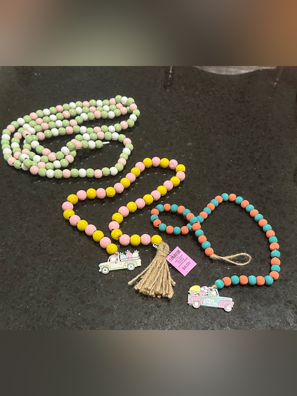 Spring/Easter beaded garland